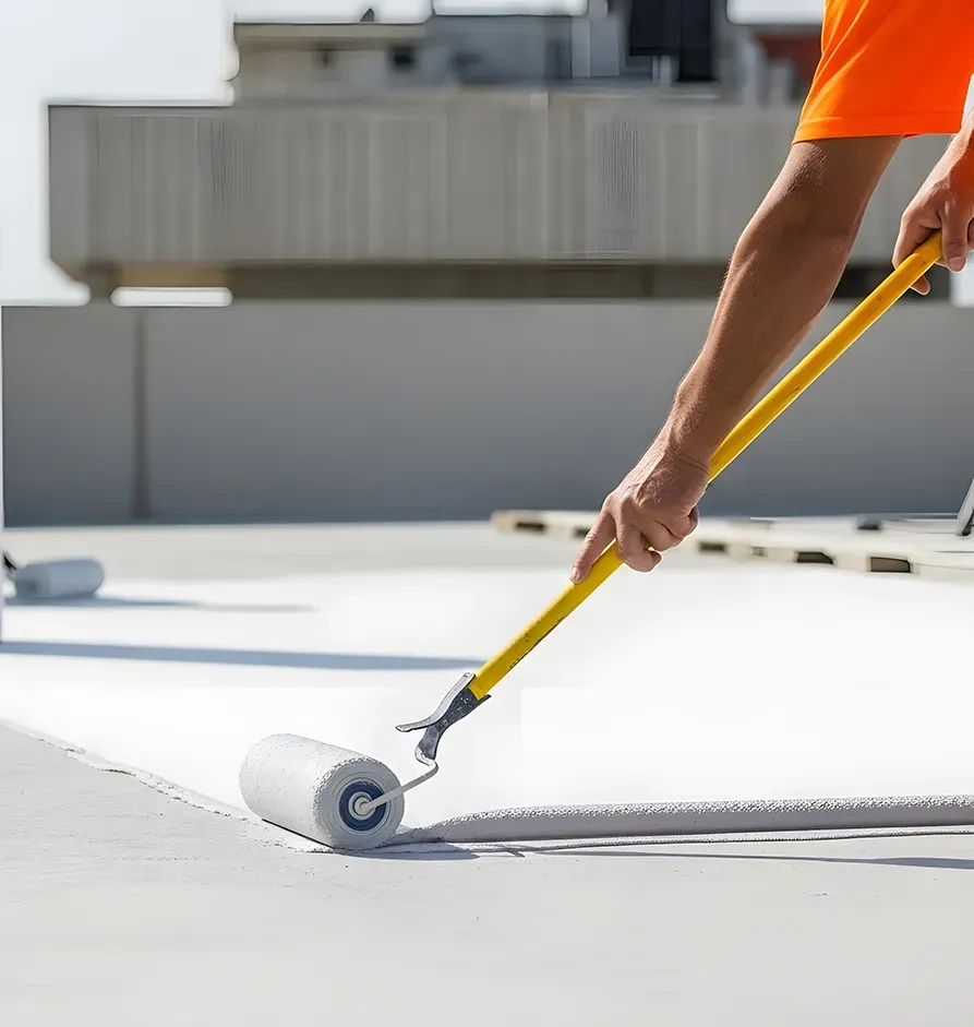 Application d’une finition France Roof Cooling